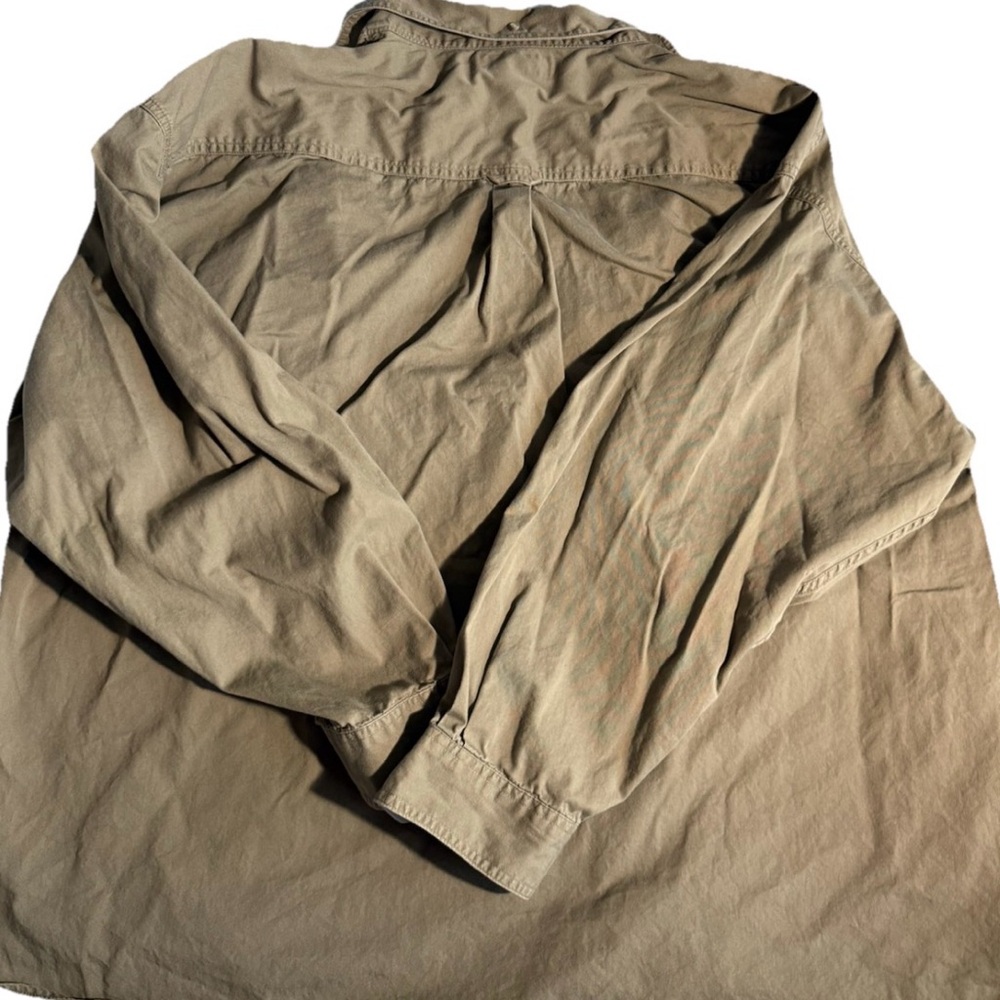 COLUMBIA Men's Khaki Long-Sleeved Casual Button Down Collared Shirt Size 4XL - Picture 8 of 8